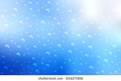 Light BLUE vector texture with disks. Blurred decorative design in abstract style with bubbles. Completely new template for your brand book.
