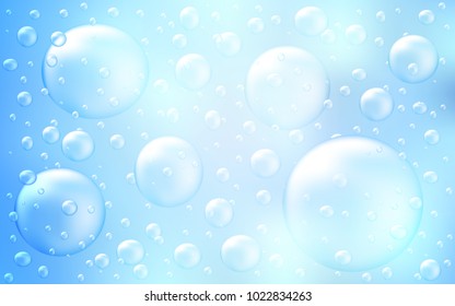 Light BLUE vector texture with disks. Abstract illustration with colored bubbles in nature style. The pattern can be used for ads, leaflets of liquid.