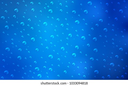 Light BLUE vector texture with disks. Abstract illustration with colored bubbles in nature style. Beautiful design for your business natural advert.