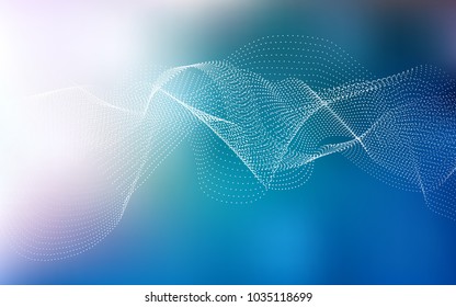 Light BLUE vector texture with disks. Modern abstract illustration with colorful water drops. Pattern can be used as texture of water, rain drops.