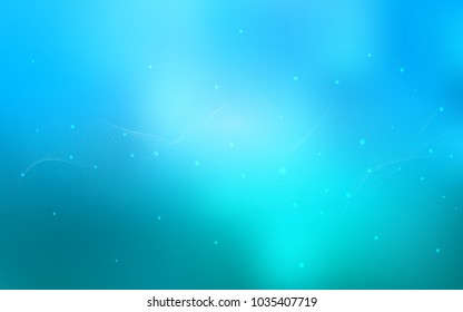 Light BLUE vector texture with disks. Abstract illustration with colored bubbles in nature style. Pattern can be used as texture of water, rain drops.