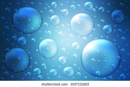 Light BLUE vector texture with disks. Blurred decorative design in abstract style with bubbles. The pattern can be used for beautiful websites.