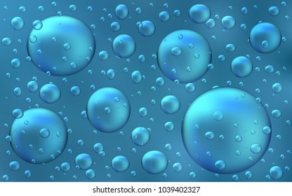 Light BLUE vector texture with disks. Beautiful colored illustration with blurred circles in nature style. Pattern can be used as texture of water, rain drops.