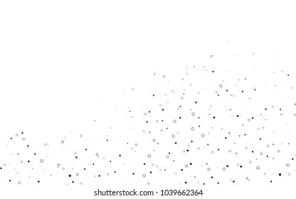 Light BLUE vector  texture with disks. Beautiful colored illustration with blurred circles in nature style. The pattern can be used for beautiful websites.