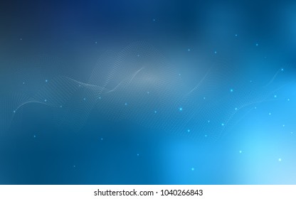 Light BLUE vector texture with disks. Abstract illustration with colored bubbles in nature style. The pattern can be used for aqua ad, booklets.