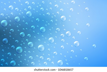 Light BLUE vector texture with disks. Blurred decorative design in abstract style with bubbles. The pattern can be used for ads, leaflets of liquid.