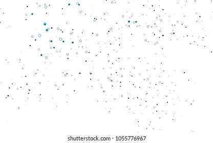 Light BLUE vector  texture with disks. Blurred decorative design in abstract style with bubbles. New design for ad, poster, banner of your website.
