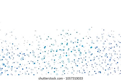 Light BLUE vector  texture with disks. Modern abstract illustration with colorful water drops. New design for ad, poster, banner of your website.