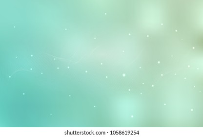 Light BLUE vector texture with disks. Modern abstract illustration with colorful water drops. Completely new template for your brand book.