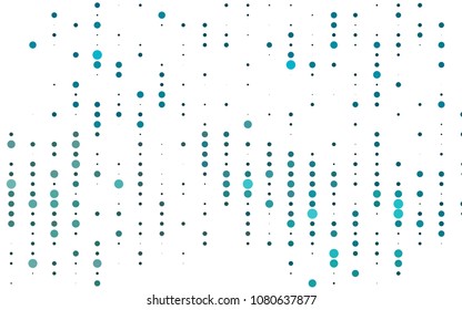 Light BLUE vector  texture with disks. Blurred decorative design in abstract style with bubbles. The pattern can be used for beautiful websites.