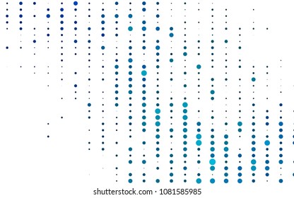 Light BLUE vector  texture with disks. Beautiful colored illustration with blurred circles in nature style. The pattern can be used for ads, leaflets of liquid.