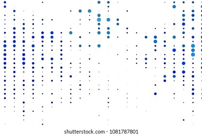 Light BLUE vector  texture with disks. Blurred bubbles on abstract background with colorful gradient. Pattern can be used as texture of water, rain drops.