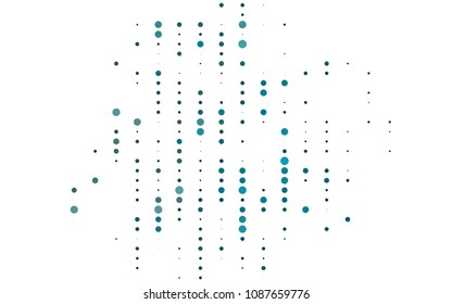 Light BLUE vector  texture with disks. Blurred bubbles on abstract background with colorful gradient. The pattern can be used for ads, leaflets of liquid.