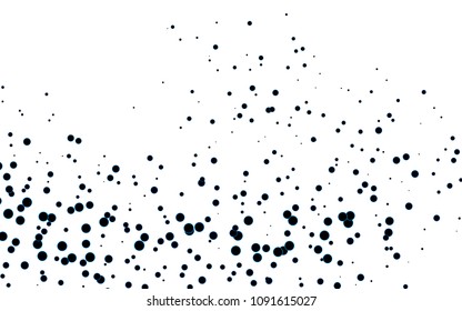 Light BLUE vector  texture with disks. Glitter abstract illustration with blurred drops of rain. The pattern can be used for beautiful websites.
