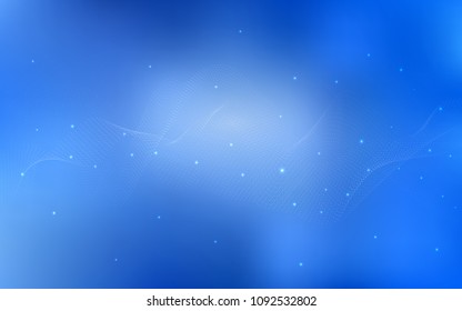 Light BLUE vector texture with disks. Modern abstract illustration with colorful water drops. The pattern can be used for ads, leaflets of liquid.