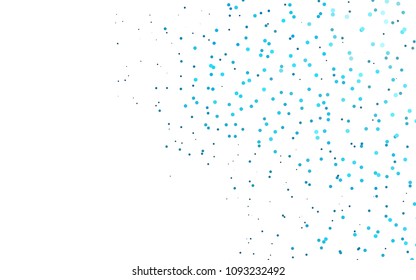 Light BLUE vector  texture with disks. Illustration with set of shining colorful abstract circles. Beautiful design for your business natural advert.