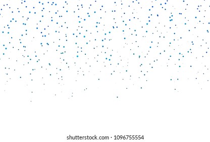 Light BLUE vector  texture with disks. Illustration with set of shining colorful abstract circles. Completely new template for your brand book.