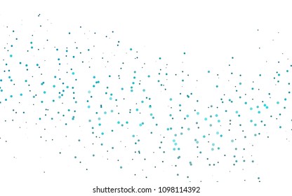 Light BLUE vector  texture with disks. Beautiful colored illustration with blurred circles in nature style. Completely new template for your brand book.