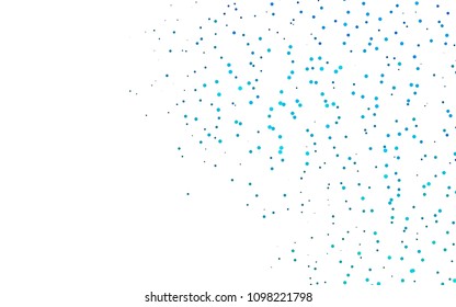 Light BLUE vector  texture with disks. Blurred decorative design in abstract style with bubbles. The pattern can be used for ads, leaflets of liquid.