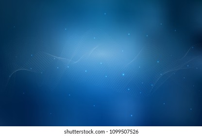 Light BLUE vector texture with disks. Abstract illustration with colored bubbles in nature style. New design for ad, poster, banner of your website.