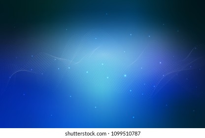 Light BLUE vector texture with disks. Blurred decorative design in abstract style with bubbles. Completely new template for your brand book.