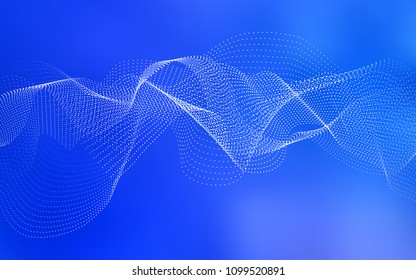 Light BLUE vector texture with disks. Illustration with set of shining colorful abstract circles. New design for ad, poster, banner of your website.
