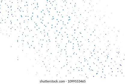 Light BLUE vector  texture with disks. Glitter abstract illustration with blurred drops of rain. Beautiful design for your business natural advert.