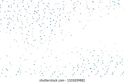 Light BLUE vector  texture with disks. Glitter abstract illustration with blurred drops of rain. The pattern can be used for ads, leaflets of liquid.
