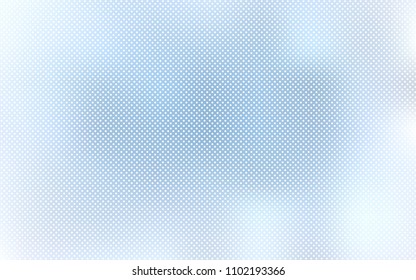 Light BLUE vector texture with disks. Blurred decorative design in abstract style with bubbles. Pattern can be used for futuristic ad, booklets.