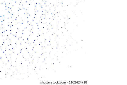Light BLUE vector  texture with disks. Glitter abstract illustration with blurred drops of rain. The pattern can be used for beautiful websites.
