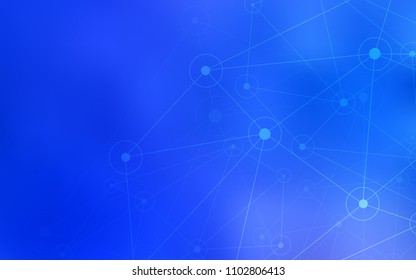 Light BLUE vector texture with disks, lines. Abstract illustration with colorful discs and triangles. Pattern can be used for beautiful websites.