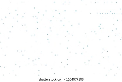 Light BLUE vector  texture with disks. Beautiful colored illustration with blurred circles in nature style. Completely new template for your brand book.