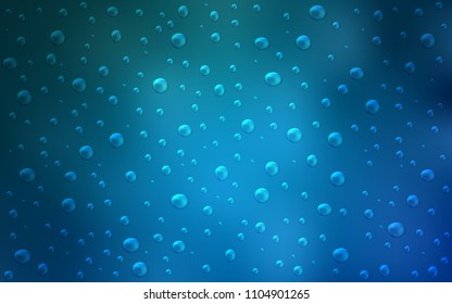 Light BLUE vector texture with disks. Modern abstract illustration with colorful water drops. New design for ad, poster, banner of your website.