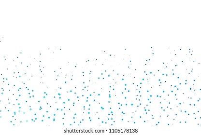 Light BLUE vector  texture with disks. Blurred decorative design in abstract style with bubbles. Completely new template for your brand book.