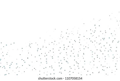 Light BLUE vector  texture with disks. Glitter abstract illustration with blurred drops of rain. Pattern can be used as texture of water, rain drops.