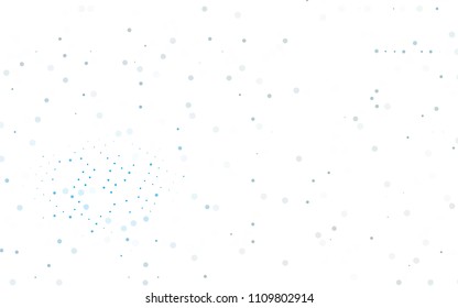 Light BLUE vector  texture with disks. Modern abstract illustration with colorful water drops. The pattern can be used for aqua ad, booklets.