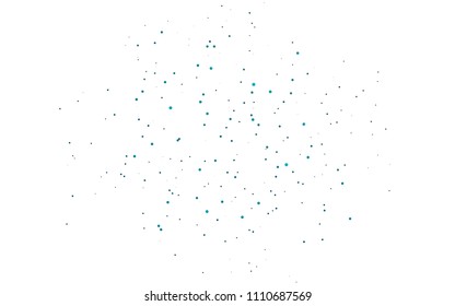 Light BLUE vector  texture with disks. Illustration with set of shining colorful abstract circles. The pattern can be used for aqua ad, booklets.