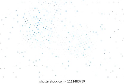 Light BLUE vector  texture with disks. Blurred decorative design in abstract style with bubbles. New design for ad, poster, banner of your website.