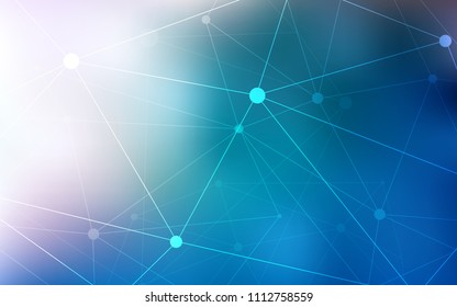 Light BLUE vector texture with disks, lines. Abstract illustration with colorful discs and triangles. Pattern can be used for beautiful websites.