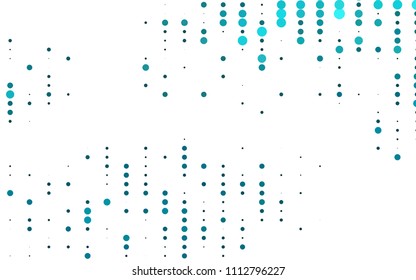 Light BLUE vector  texture with disks. Illustration with set of shining colorful abstract circles. Completely new template for your brand book.