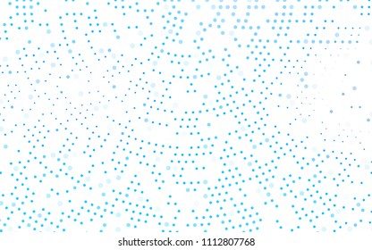 Light BLUE vector  texture with disks. Illustration with set of shining colorful abstract circles. Beautiful design for your business natural advert.