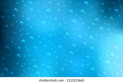 Light BLUE vector texture with disks. Modern abstract illustration with colorful water drops. New design for ad, poster, banner of your website.