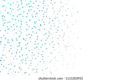 Light BLUE vector  texture with disks. Illustration with set of shining colorful abstract circles. Completely new template for your brand book.