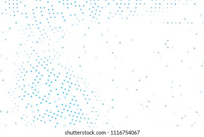 Light BLUE vector  texture with disks. Illustration with set of shining colorful abstract circles. New design for ad, poster, banner of your website.