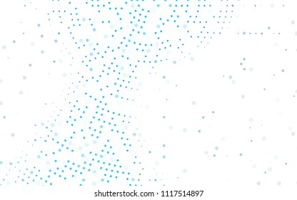Light BLUE vector  texture with disks. Modern abstract illustration with colorful water drops. The pattern can be used for beautiful websites.