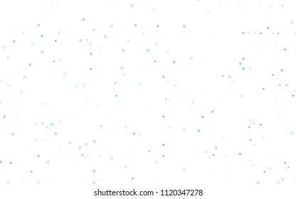 Light BLUE vector  texture with disks. Modern abstract illustration with colorful water drops. Beautiful design for your business natural advert.