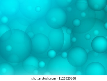 Light BLUE vector texture with disks. Abstract illustration with colored bubbles in nature style. New design for ad, poster, banner of your website.