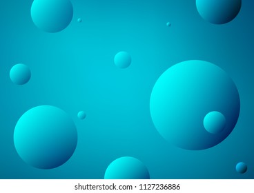 Light BLUE vector texture with disks. Glitter abstract illustration with blurred drops of rain. Pattern can be used as texture of water, rain drops.