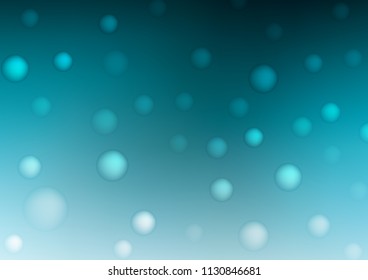 Light BLUE vector texture with disks. Modern abstract illustration with colorful water drops. New design for ad, poster, banner of your website.