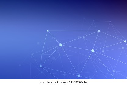 Light BLUE vector texture with disks, lines. Design with connection of dots and lines on colorful background. Pattern can be used for ads, leaflets.